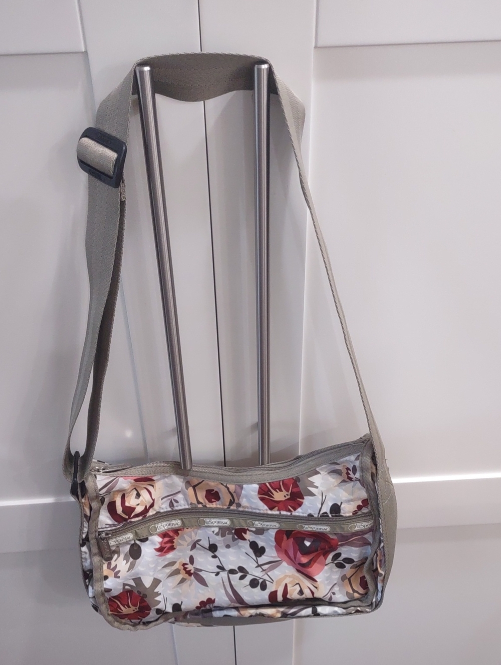 LeSportsac Floral Crossbody Shoulder Bag With Adjustable Strap